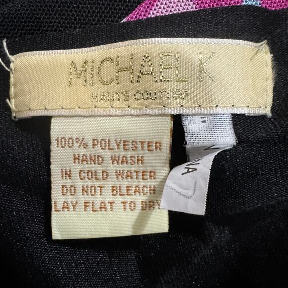 Foral Flower Mesh Flowy Layered Black Tunic Top Half Sleeves Lagenlook - Picture 7 of 7